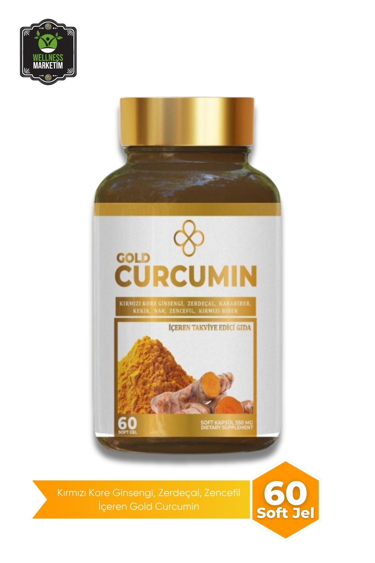Curcumin Curcumin Kurkumin 60 Soft Jel Kapsül - Görsel 1