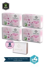Keçi Sütü Kolajen Aloevera İçeren Güzellik Sabunu X4 Kutu (8 Adet)